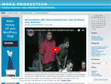 Tablet Screenshot of mokaproduction.wordpress.com