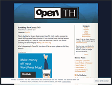 Tablet Screenshot of openth.wordpress.com