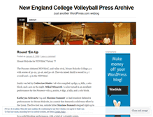 Tablet Screenshot of nevolleyballpress.wordpress.com