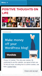 Mobile Screenshot of positivethoughtsonlife.wordpress.com