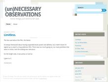 Tablet Screenshot of necessaryobservations.wordpress.com