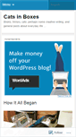 Mobile Screenshot of catsinboxes.wordpress.com