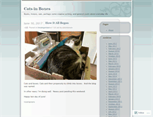 Tablet Screenshot of catsinboxes.wordpress.com