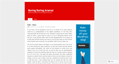 Desktop Screenshot of boringboringarsenal.wordpress.com