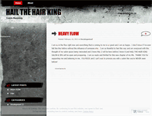 Tablet Screenshot of hailthehairking.wordpress.com