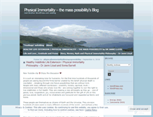 Tablet Screenshot of physicalimmortalitythemasspossibility.wordpress.com