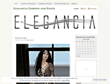 Tablet Screenshot of eleganciafashionanddance.wordpress.com