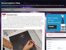 Tablet Screenshot of boomerangdave.wordpress.com