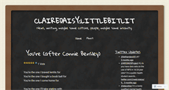 Desktop Screenshot of clairenurse.wordpress.com