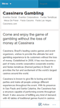 Mobile Screenshot of cassineragambling.wordpress.com