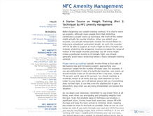 Tablet Screenshot of nfcamenitymgmt.wordpress.com