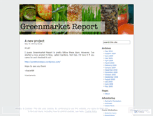 Tablet Screenshot of greenmarketreport.wordpress.com