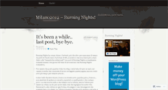 Desktop Screenshot of burningnights.wordpress.com