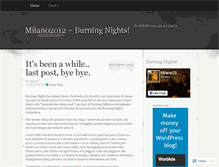 Tablet Screenshot of burningnights.wordpress.com