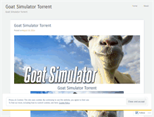 Tablet Screenshot of goatsimulatortorrent.wordpress.com