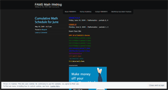 Desktop Screenshot of famsmath.wordpress.com
