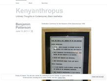 Tablet Screenshot of kenyanthropus.wordpress.com