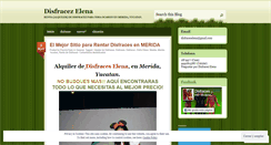 Desktop Screenshot of disfraceselena.wordpress.com