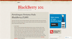 Desktop Screenshot of blackberry101.wordpress.com