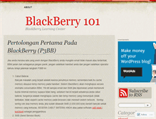 Tablet Screenshot of blackberry101.wordpress.com
