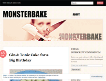 Tablet Screenshot of monsterbake.wordpress.com