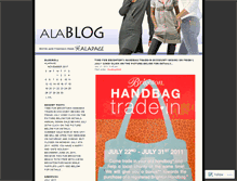 Tablet Screenshot of alapageboutique.wordpress.com