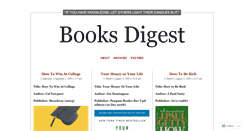 Desktop Screenshot of booksdigest.wordpress.com