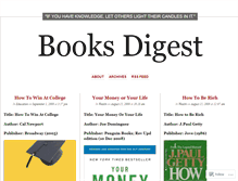 Tablet Screenshot of booksdigest.wordpress.com