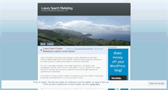 Desktop Screenshot of luxurysearchmarketing.wordpress.com
