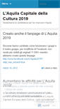 Mobile Screenshot of laquilacapitalecultura2019.wordpress.com
