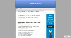 Desktop Screenshot of cabinairconfilters.wordpress.com