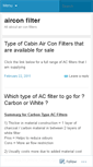 Mobile Screenshot of cabinairconfilters.wordpress.com