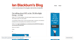 Desktop Screenshot of ianblackburn.wordpress.com