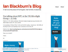 Tablet Screenshot of ianblackburn.wordpress.com