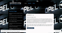 Desktop Screenshot of opel98info.wordpress.com