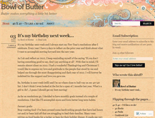 Tablet Screenshot of bowlofbutter.wordpress.com