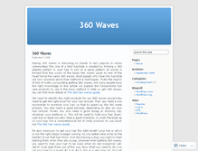 Tablet Screenshot of 360degreewaves.wordpress.com