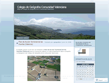 Tablet Screenshot of geografoscomunidadvalenciana.wordpress.com