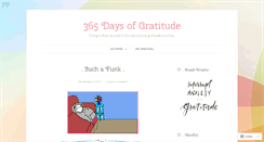 Desktop Screenshot of 365gratitude.wordpress.com