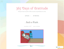 Tablet Screenshot of 365gratitude.wordpress.com