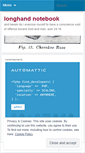 Mobile Screenshot of longhand.wordpress.com