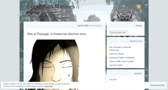 Desktop Screenshot of praetorianmarines.wordpress.com