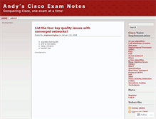 Tablet Screenshot of ccnpexams.wordpress.com