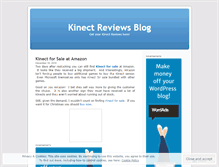 Tablet Screenshot of kinectreviews.wordpress.com