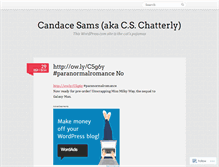 Tablet Screenshot of candacesams.wordpress.com