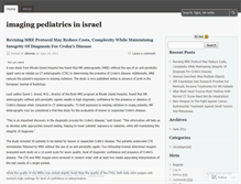 Tablet Screenshot of imagingpediatricsinisrael.wordpress.com