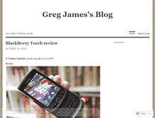 Tablet Screenshot of gregjami.wordpress.com