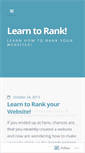 Mobile Screenshot of learntorank.wordpress.com