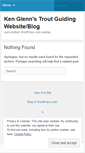 Mobile Screenshot of kenglennstroutguiding.wordpress.com
