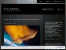 Tablet Screenshot of bogotadeclaration.wordpress.com